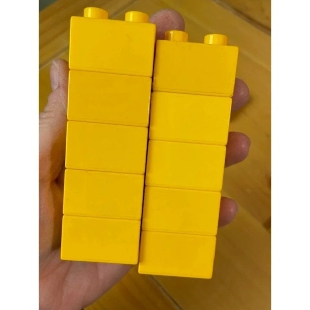 Bright Light Orange Replacement Bricks Lot 16 Pieces 2x2 Tall and 2x4 Bricks